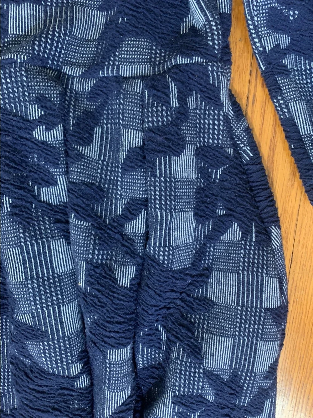Janie and Jack Navy and Light Blue Velvet Collar Dress 7Y